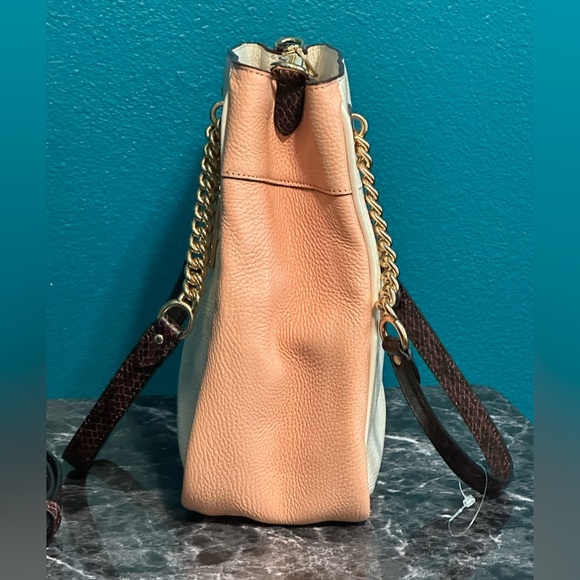 New Coach Cammie Chain Bucket Bag in Colorblock w/ Snakeskin CA430 - Picture 5 of 14